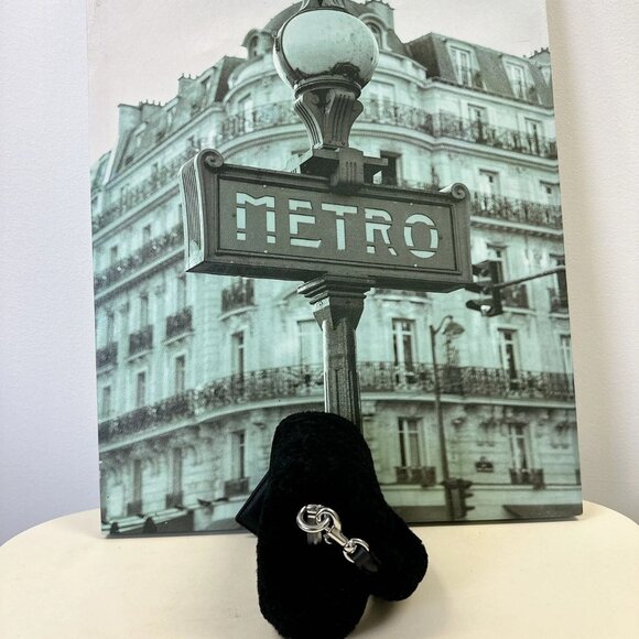 Coach CC444 Pillow Tabby Shoulder Bag 18 In Shearling IN BLACK - Picture 5 of 9